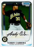 2011 Bowman Chrome Yordy Cabrera #BCP97