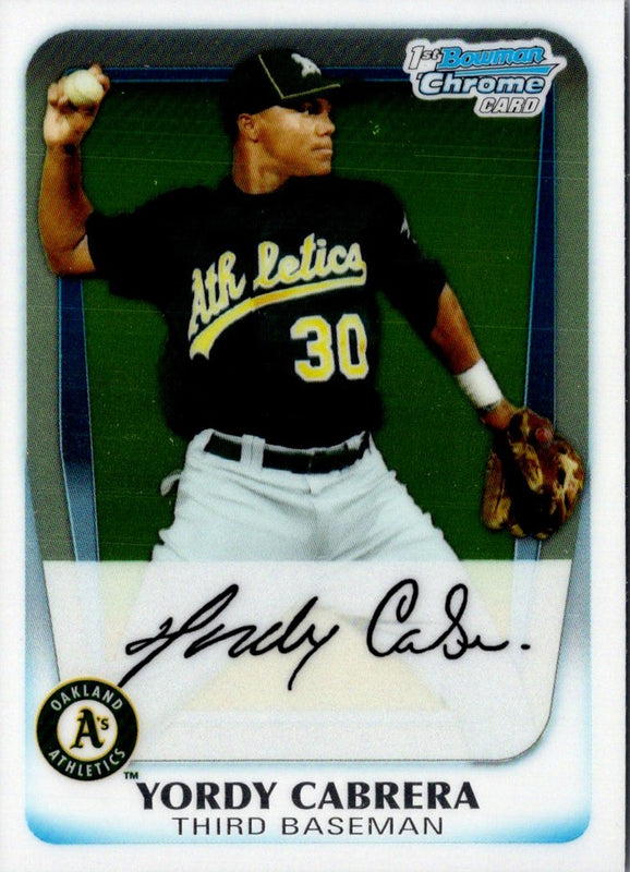 2011 Bowman Chrome Yordy Cabrera #BCP97