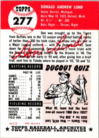 1991 Topps Archives 1953 Don Lund #277