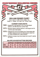 1981 Donruss Bill Fahey