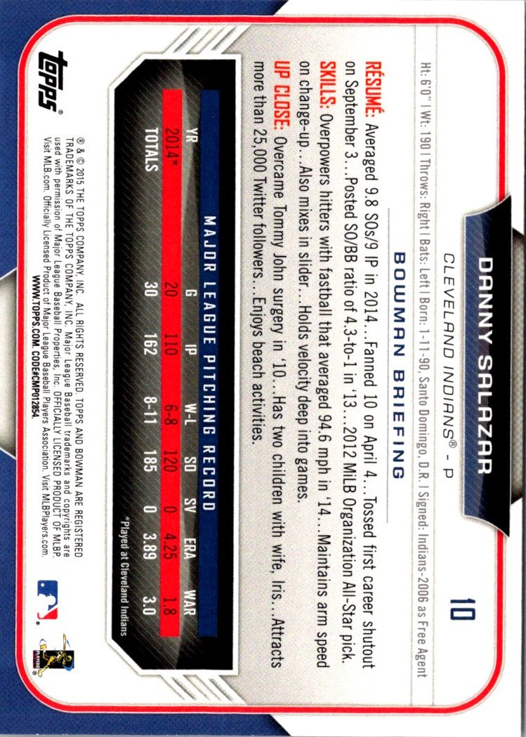2015 Bowman Danny Salazar