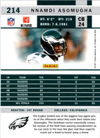 2011 Score Nnamdi Asomugha #214