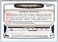 2014 Bowman Adrian Castano #BDPP123