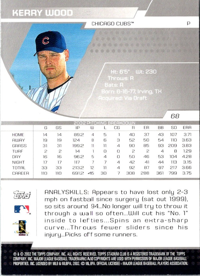 2003 Stadium Club Kerry Wood