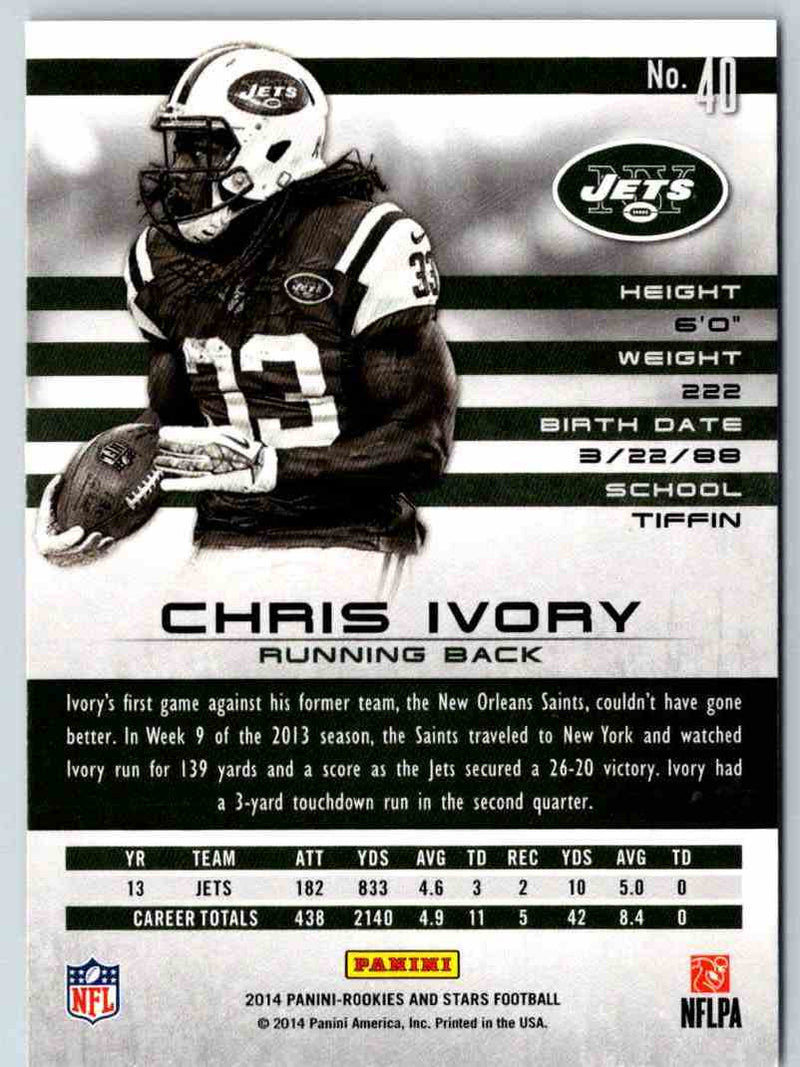 2014 Panini Rookies And Stars Chris Ivory