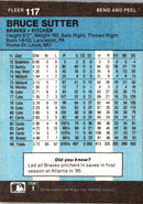 1986 Fleer Star Stickers Bruce Sutter