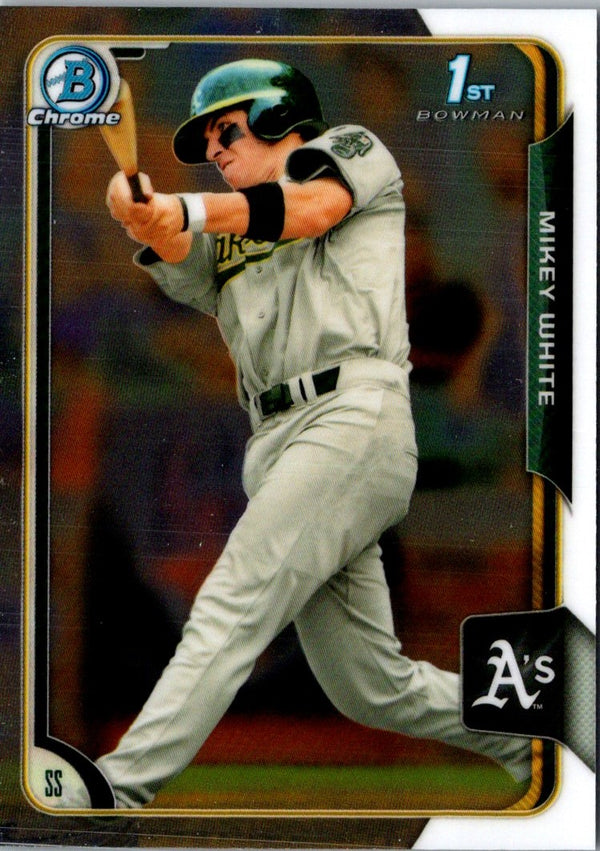 2015 Bowman Draft Picks & Prospects Chrome Mikey White #119