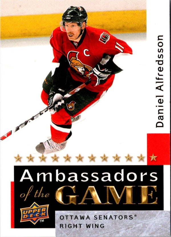 2009 Upper Deck Ambassadors of the Game Daniel Alfredsson #AG46