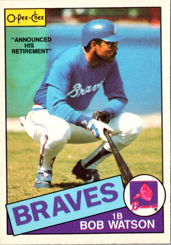 1985 O-Pee-Chee Bob Watson #51