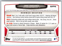 2014 Bowman Jake Sweaney #BDPP46