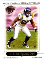 2005 Topps E.J. Henderson #291