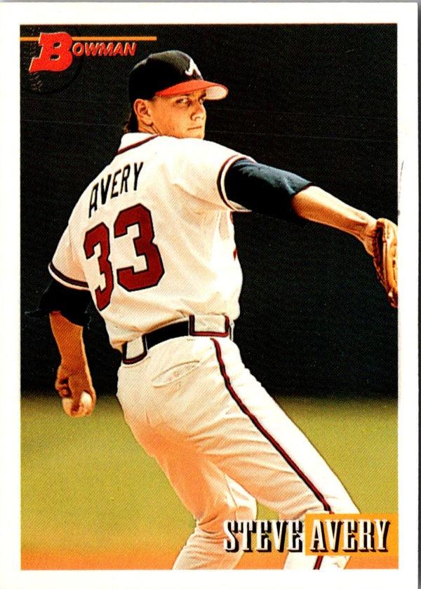 1993 Bowman Steve Avery #198