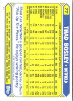 1987 Topps Traded Thad Bosley #7T