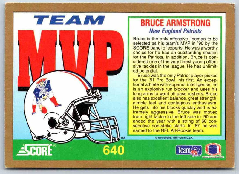 1991 Score Bruce Armstrong