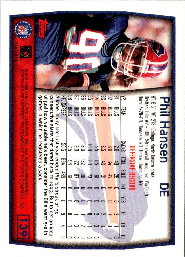 1999 Topps Phil Hansen