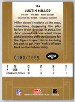 2005 Donruss Classics Justin Miller #174 Rookie 0180/1999