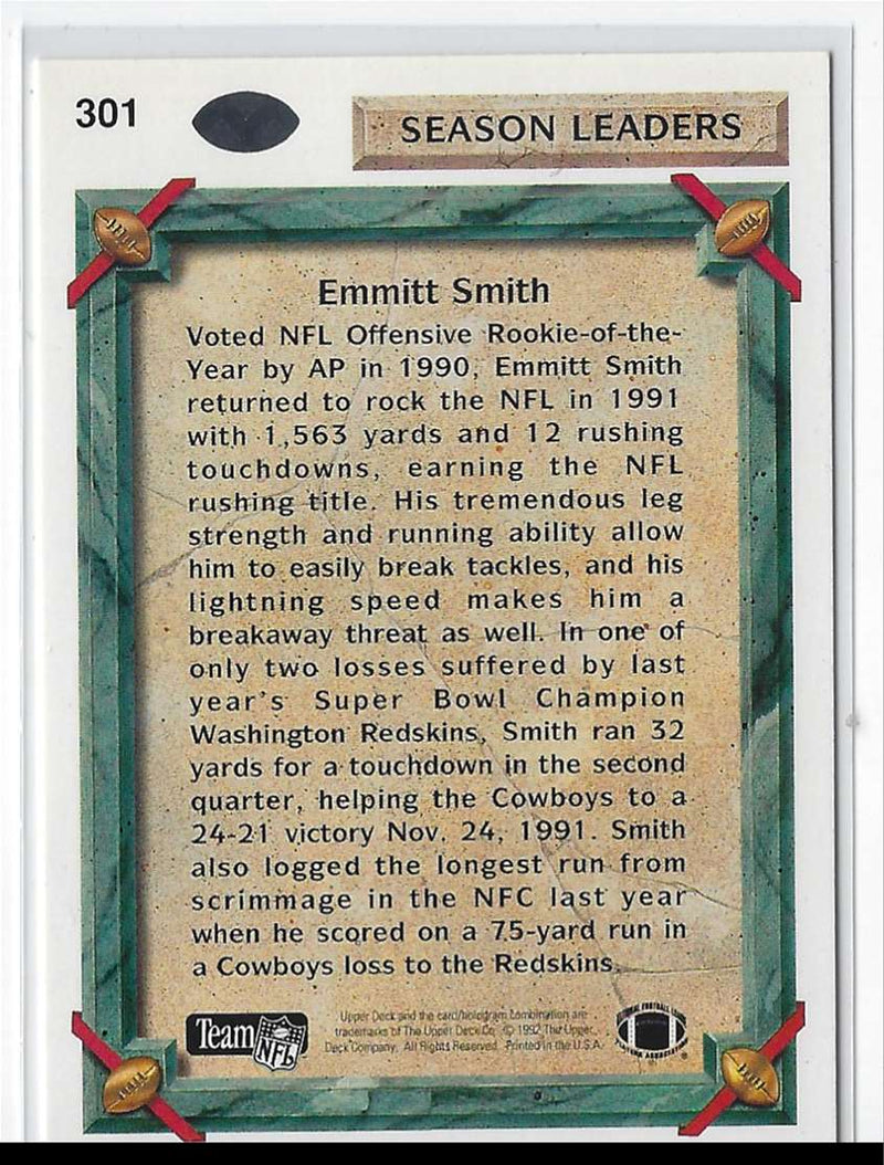 1992 Upper Deck Emmitt Smith