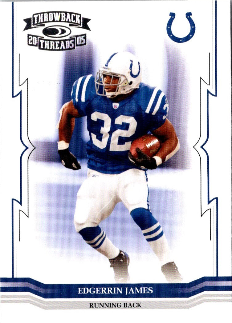 2005 Donruss Throwback Threads Edgerrin James