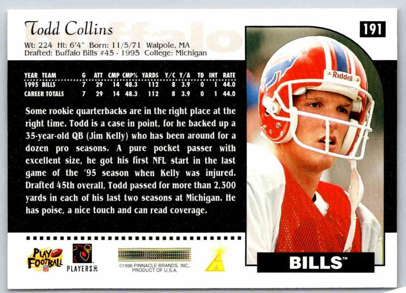 1996 Score Todd Collins
