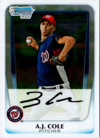 2011 Bowman Chrome A.J. Cole #BCP160