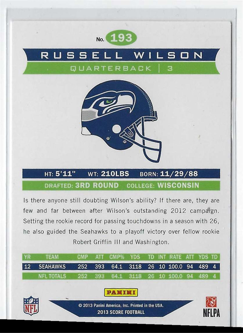 2013 Score Russell Wilson