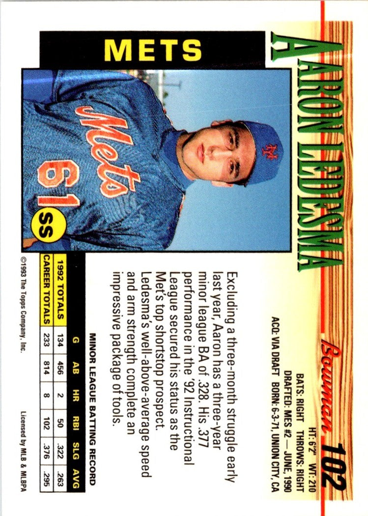 1993 Bowman Aaron Ledesma