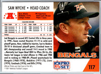 1991 Pro Set Sam Wyche #117