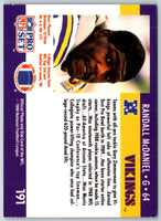 1990 Pro Set Randall McDaniel #191