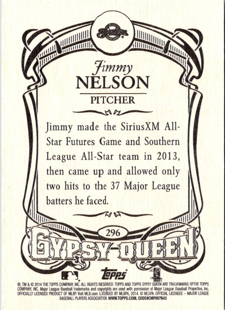 2014 Topps Gypsy Queen Jimmy Nelson