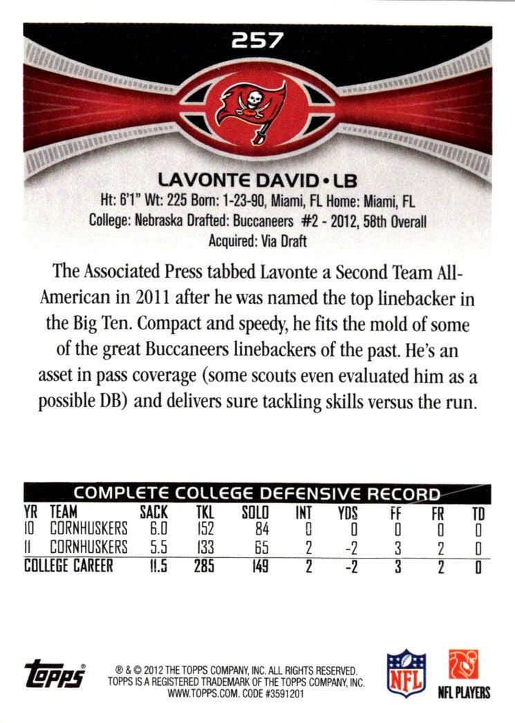 2012 Topps Lavonte David