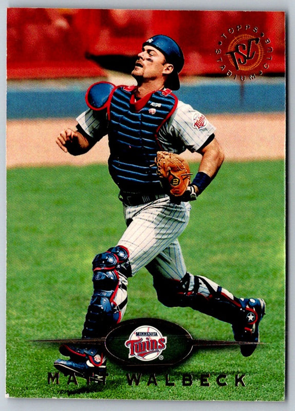 1995 Topps Stadium Club First Day Issue Matt Walbeck #76