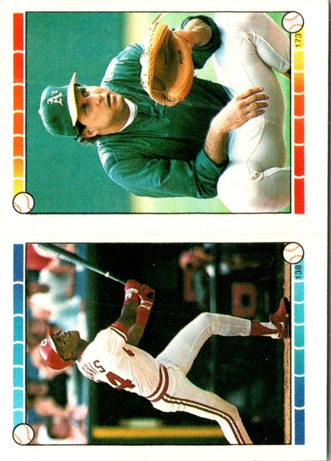 1989 O-Pee-Chee Stickers Super Star Backs Robin Yount