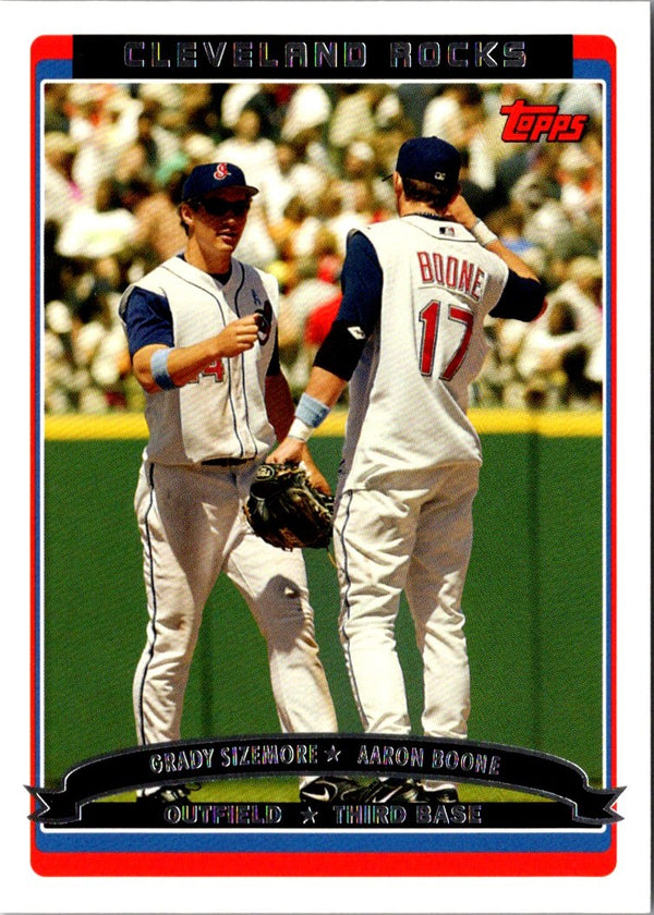 2006 Topps Cleveland Rocks (Grady Sizemore/Aaron Boone) #656