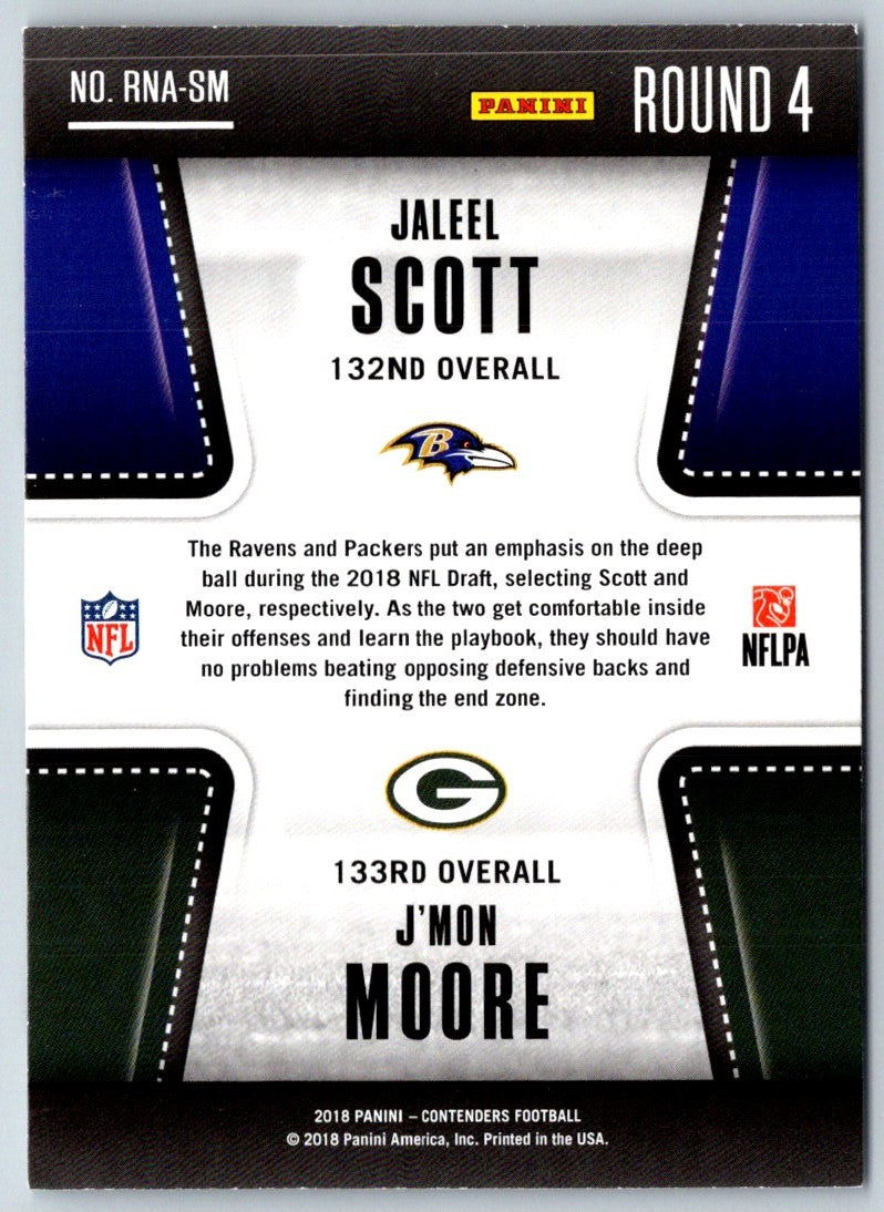 2018 Panini Contenders Round Numbers Jaleel Scott/J'Mon Moore