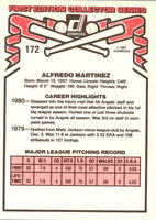 1981 Donruss Alfredo Martinez #172 Rookie