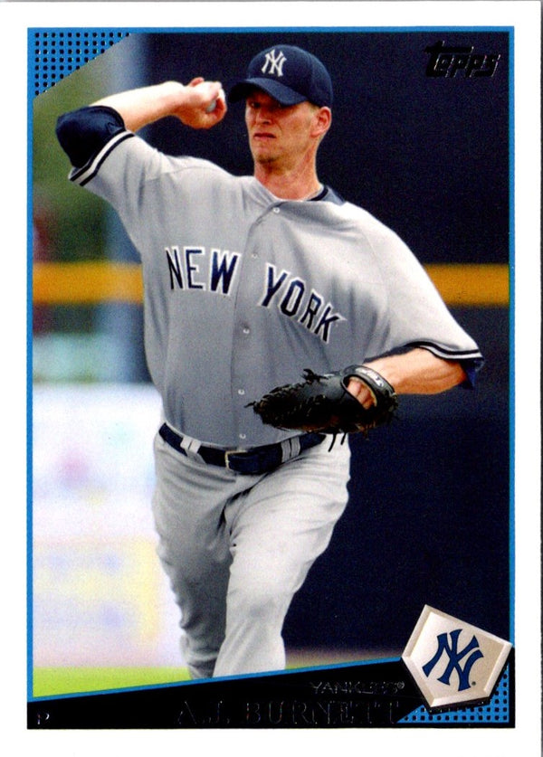 2009 Topps New York Yankees A.J. Burnett #NYY8