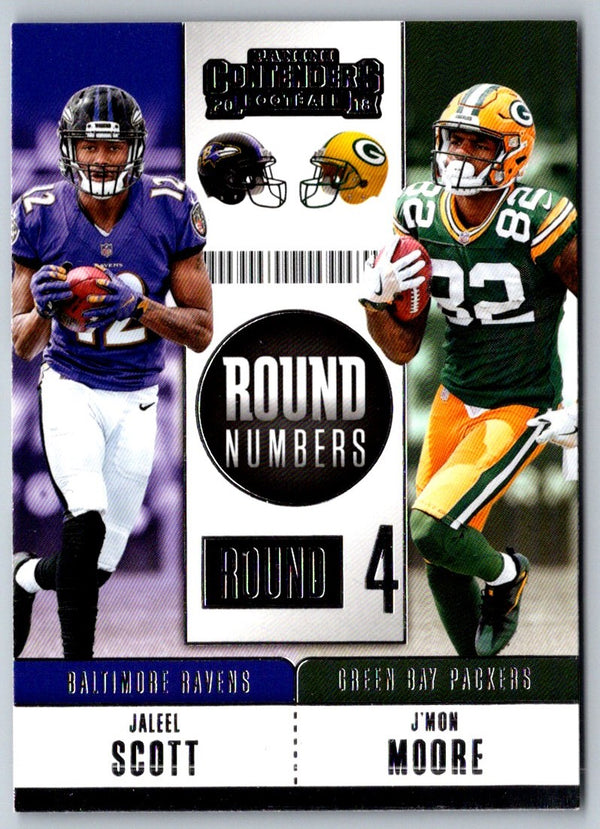 2018 Panini Contenders Round Numbers Jaleel Scott/J'Mon Moore #RNA-SM