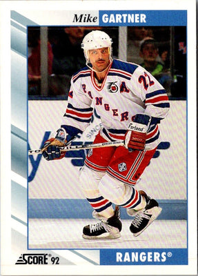 1992 Score Mike Gartner #50