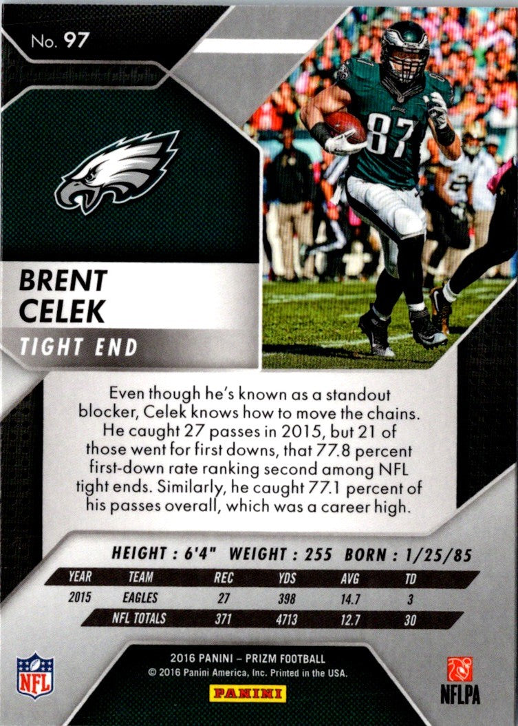 2016 Panini Prizm Brent Celek