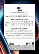 2018 Bowman Platinum Jake Lamb