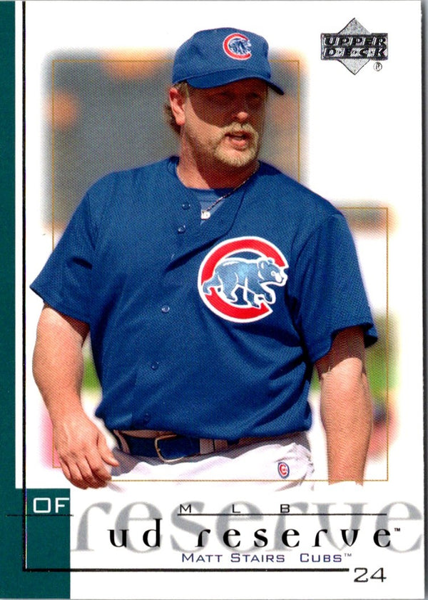 2001 UD Reserve Matt Stairs #114