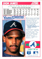 1988 Score Young Superstars I Dion James #7