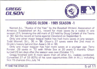 1990 Star Gregg Olson #5