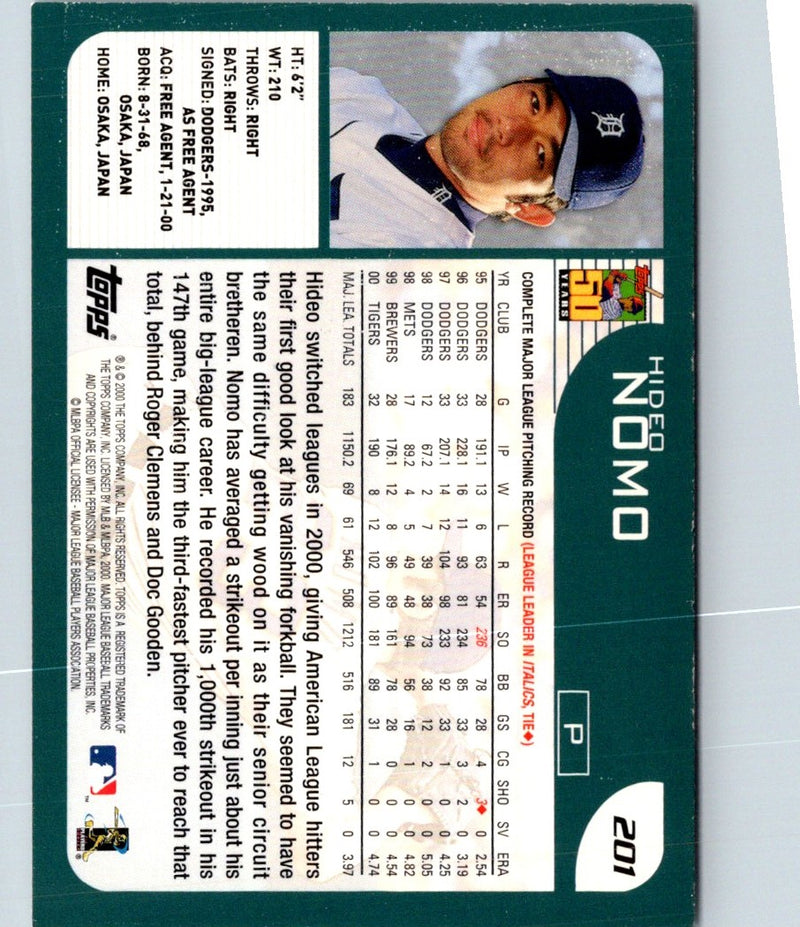 2001 Topps Limited Hideo Nomo