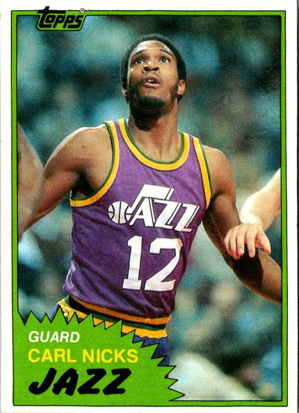 1981 Topps Carl Nicks #W104