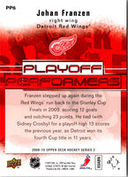 2009 Upper Deck Playoff Performers Johan Franzen #PP6