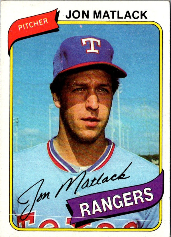 1980 Topps Jon Matlack #592