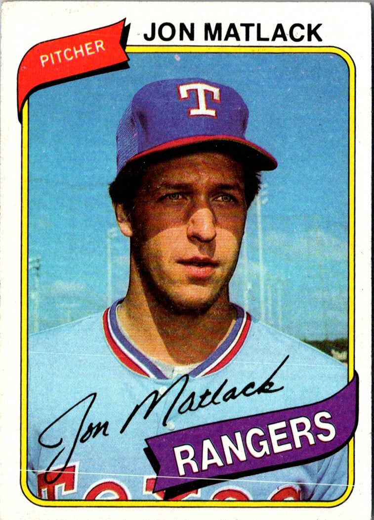 1980 Topps Jon Matlack