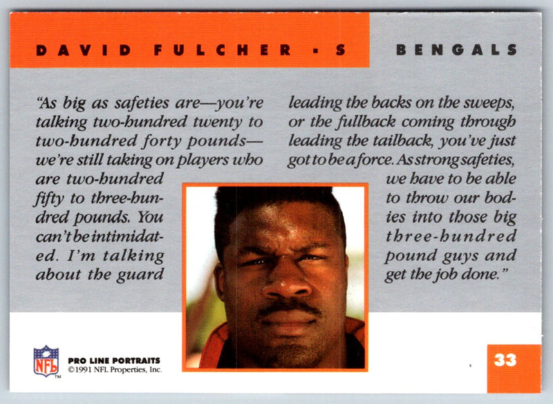 1991 Pro Line Portraits David Fulcher