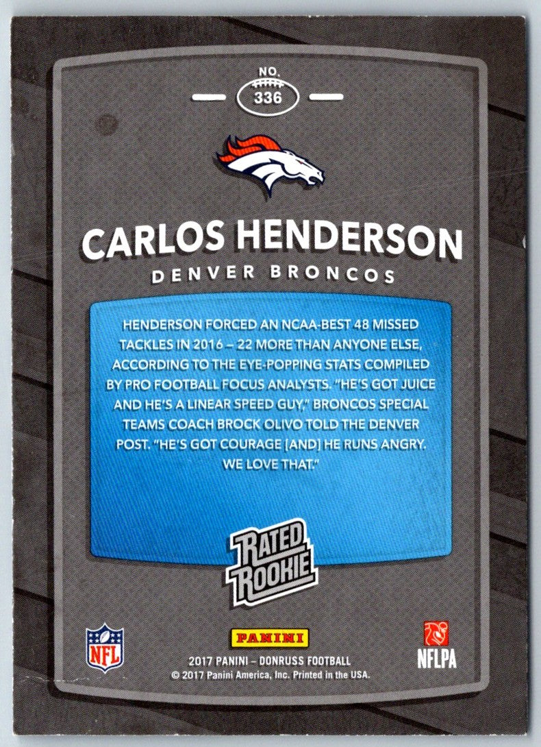 2017 Donruss Carlos Henderson